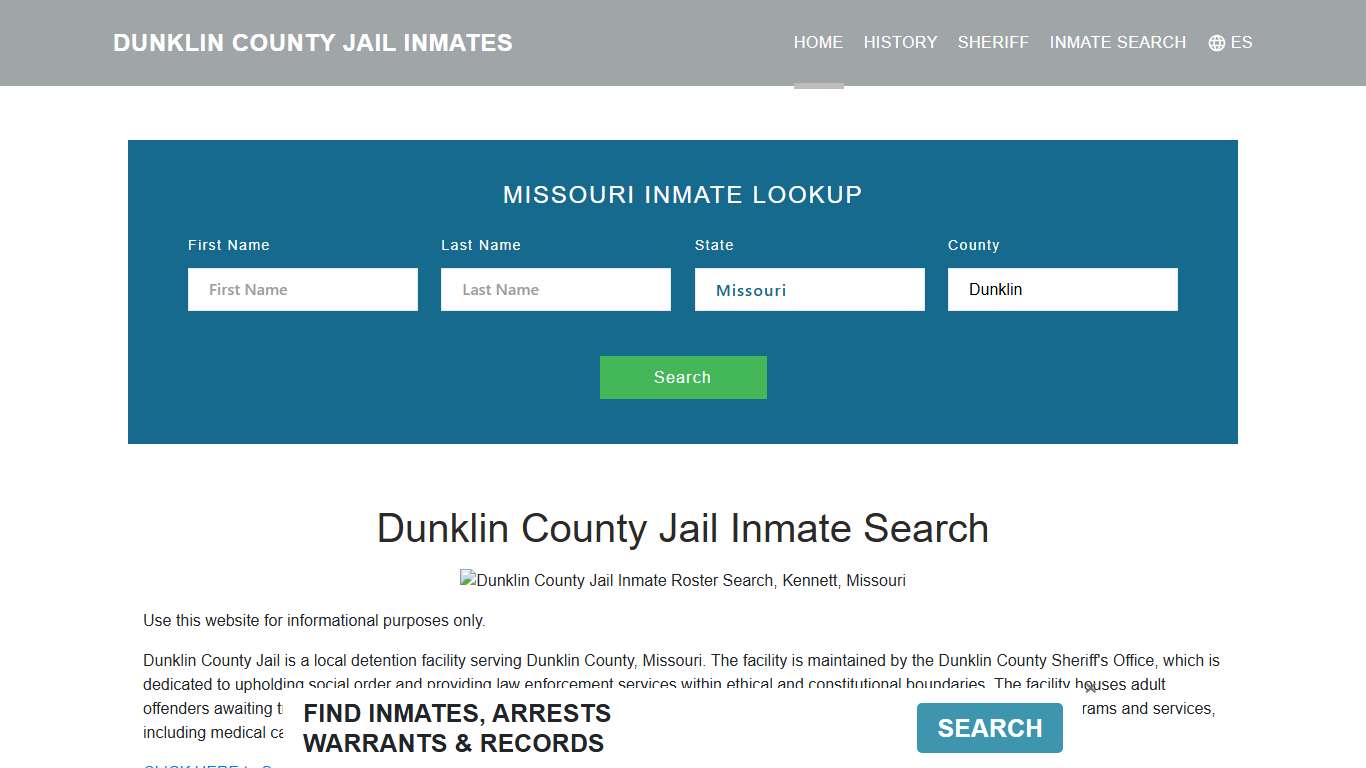 Dunklin County Jail Inmate Roster Lookup, Kennett, MO
