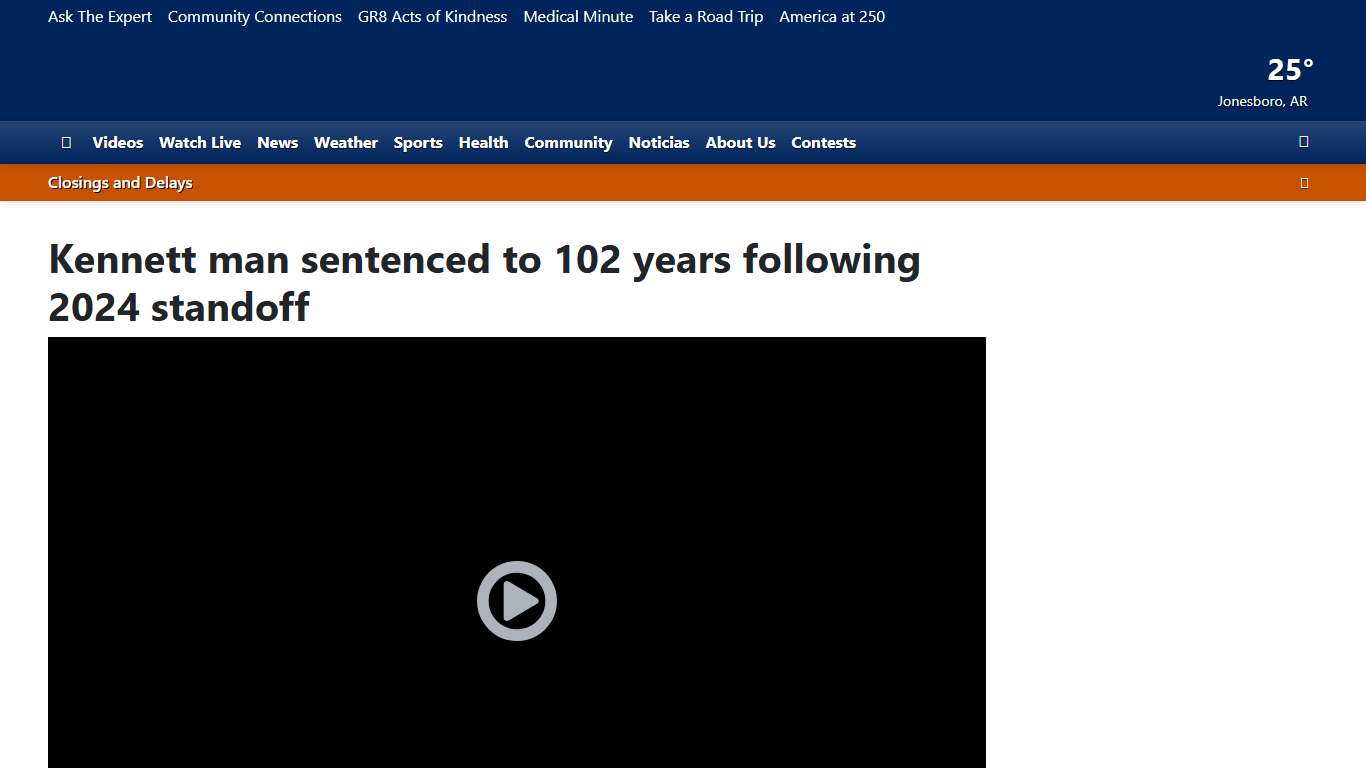 Kennett man sentenced to 102 years following 2024 standoff